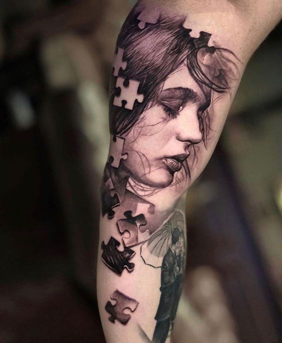 Realism style tattoo on the arm