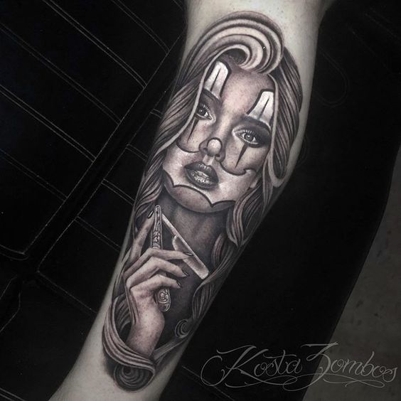 Realism style tattoo on the forearm