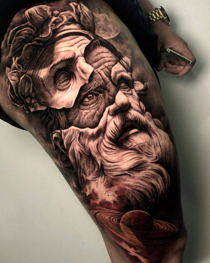 Realism style tattoo on the forearm