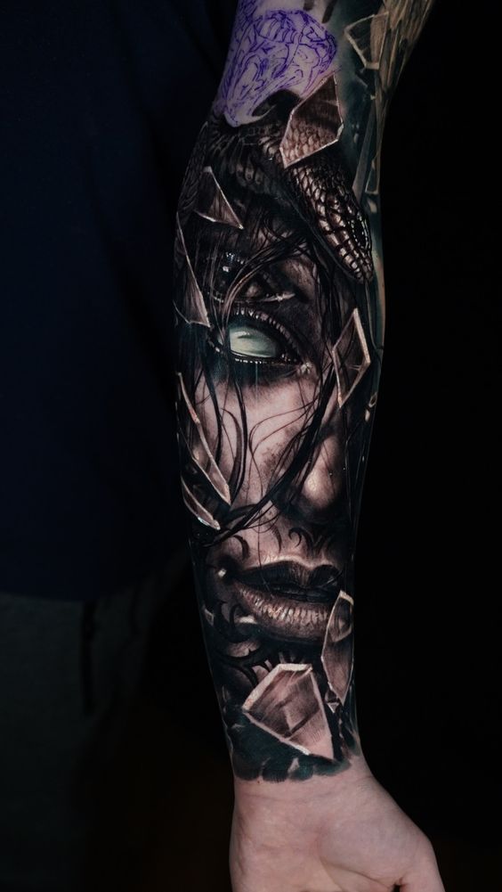 Tattoo style realism sleeve