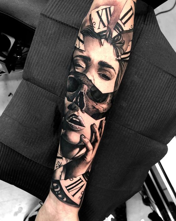 Realism Sleeve Tattoo