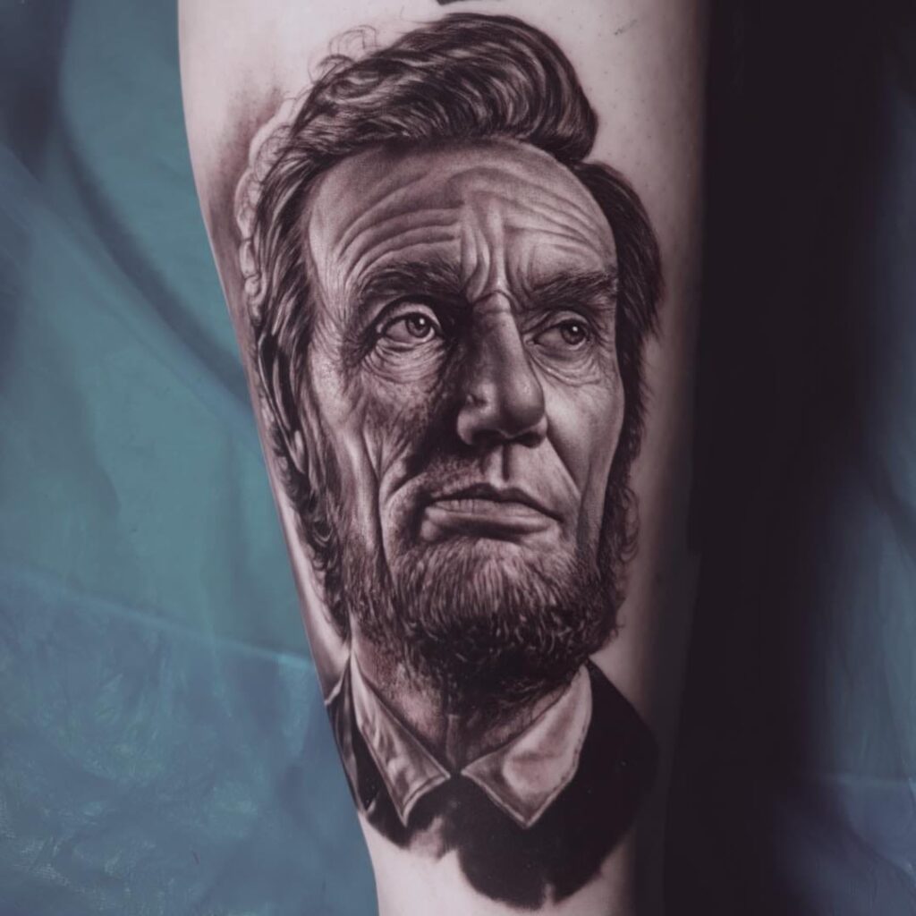 Realism style tattoo on the forearm