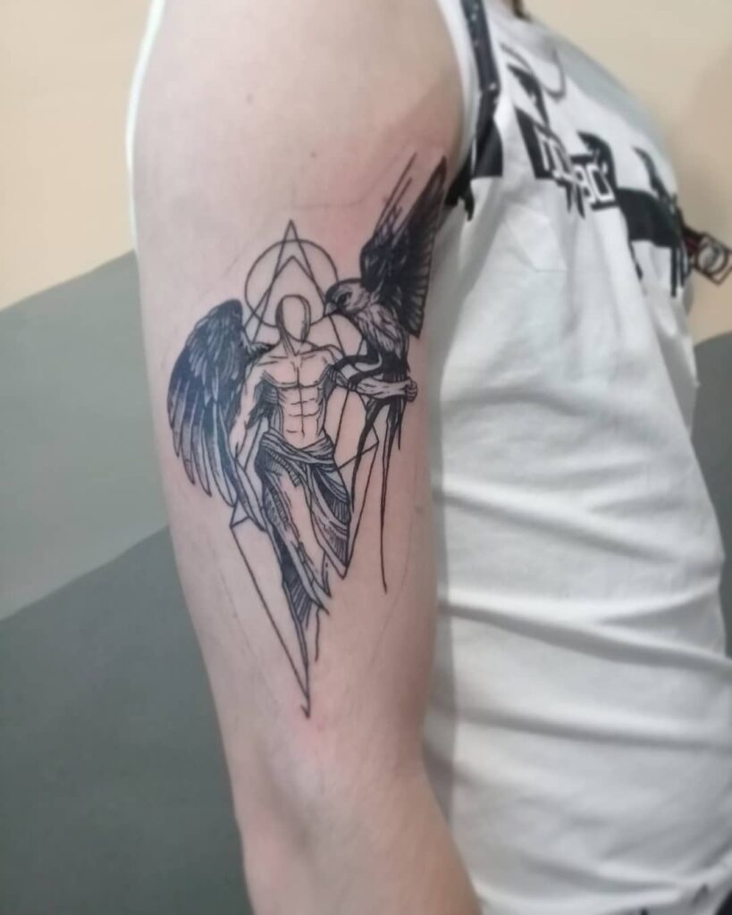 Tattoo of an angel on your arm