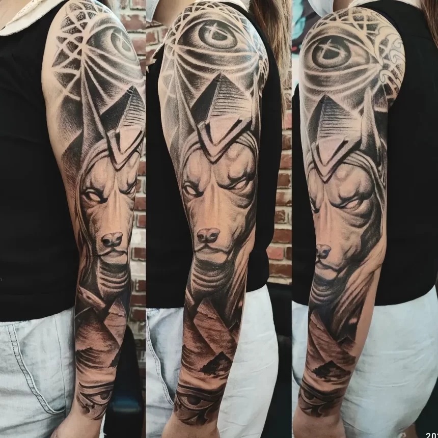 Meaning and variants of Anubis tattoo (15+ photos) ❤️