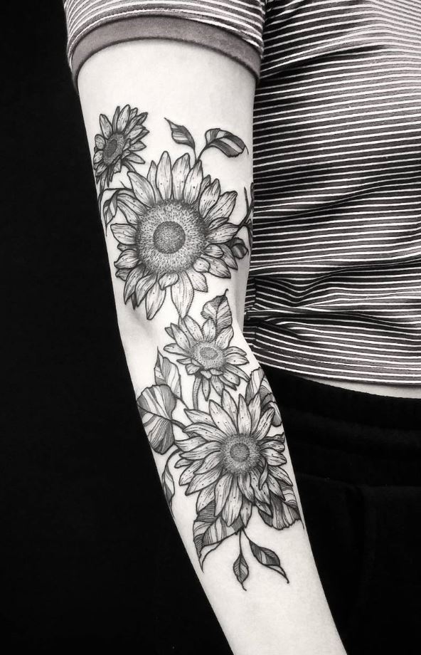 Tattoo flowers sleeve