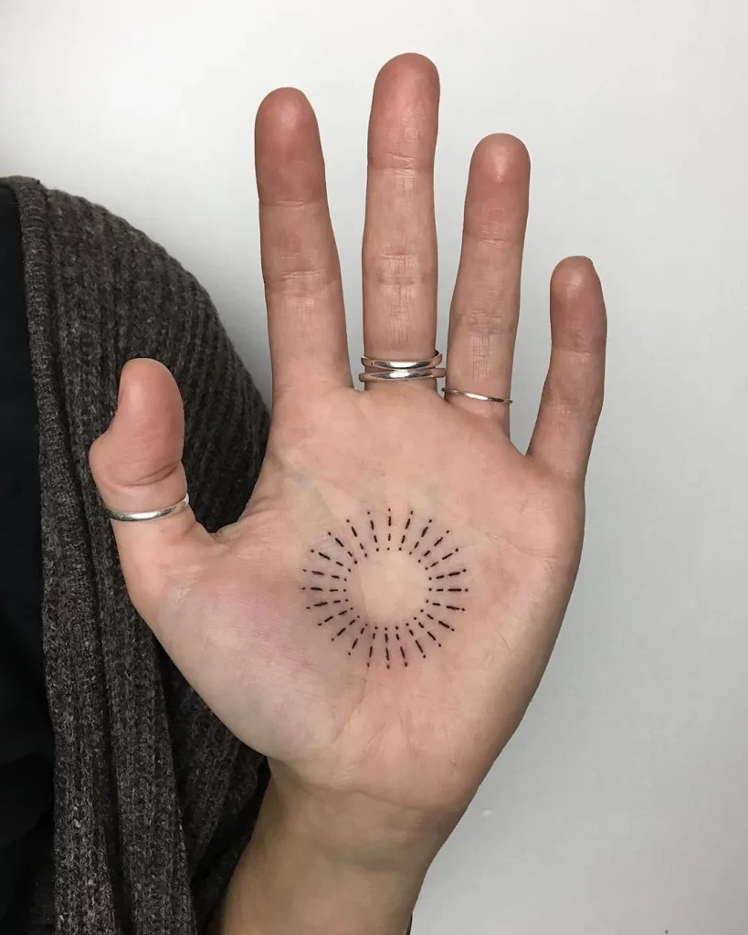 Tattoo ideas for women in the palm