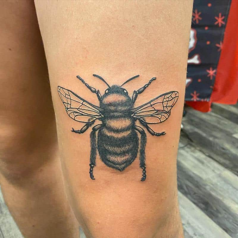 Tattoo bees on your lap