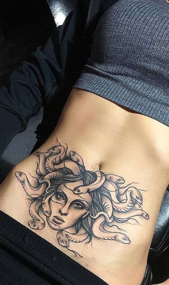 Tattoo on belly