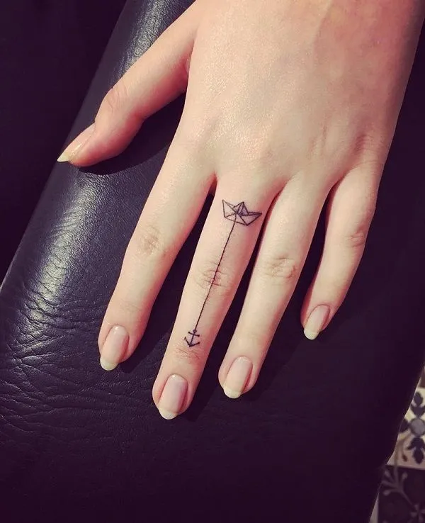 Tattoos on the middle finger