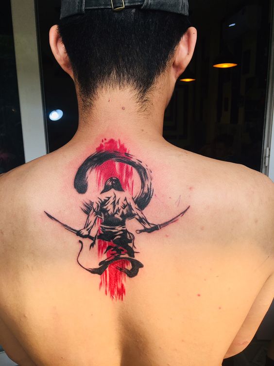 Hyde style tattoo on your back