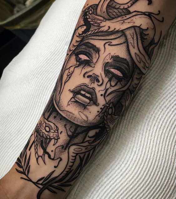 Hyde style tattoo on the arm