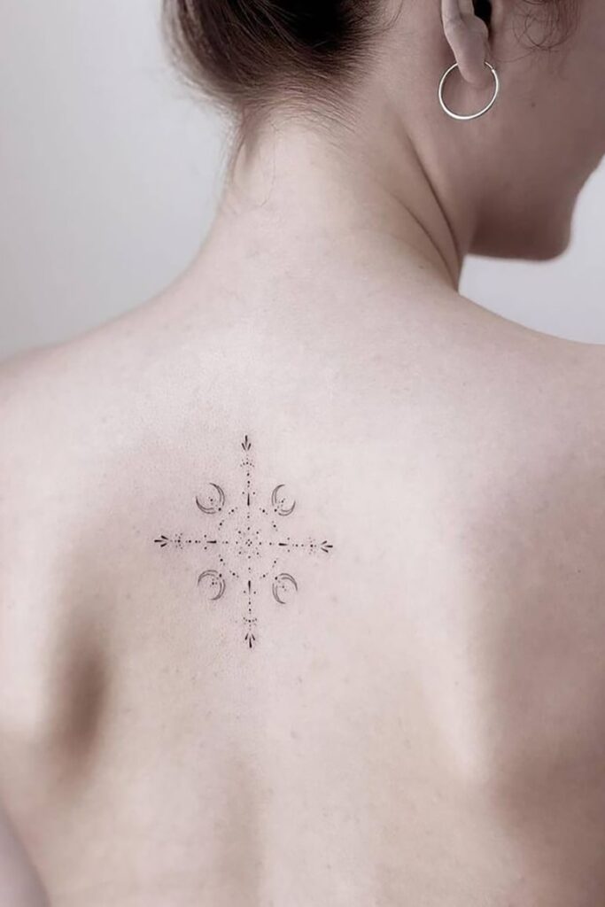 Decorative tattoo on your back