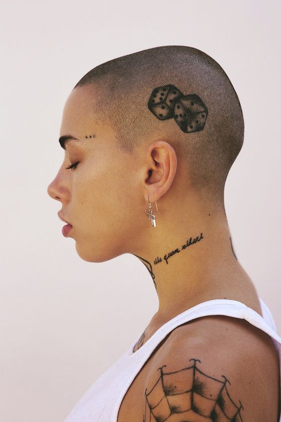 Tattoo ideas on the back of the head for women