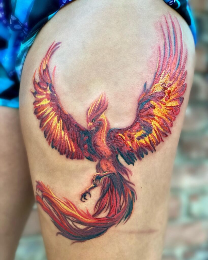 Bright Phoenix tattoo