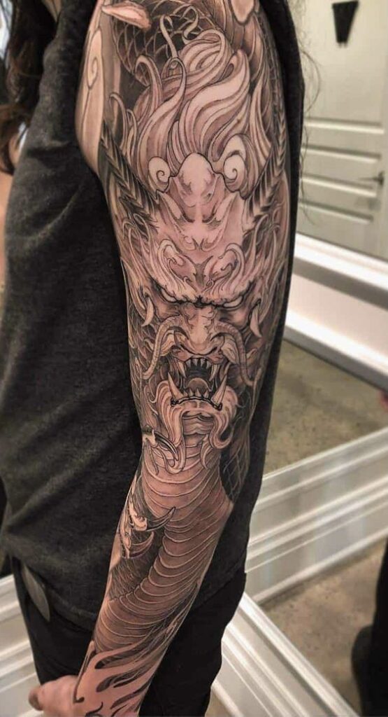 fantasy tattoo arm