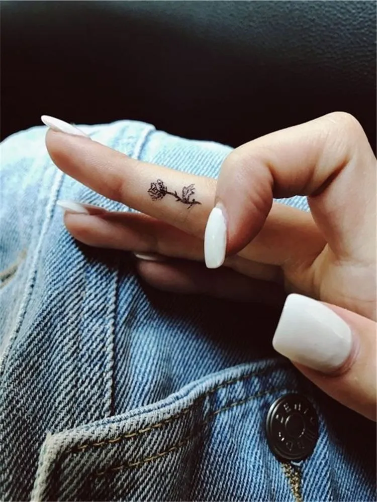 Cute finger tattoos