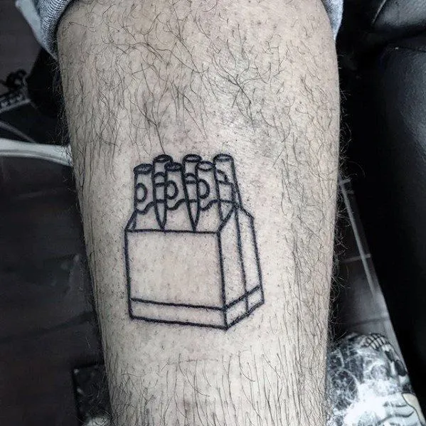 Minimalist hip tattoo for men