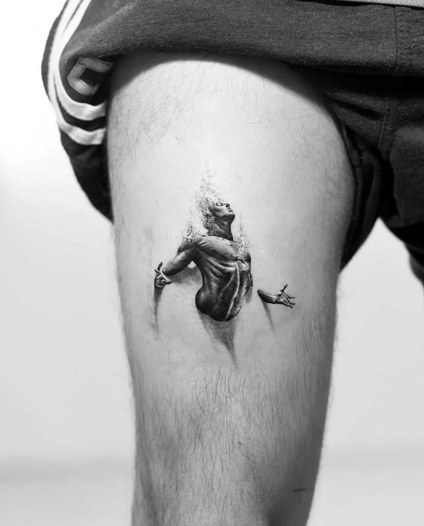 Thigh tattoo ideas for men