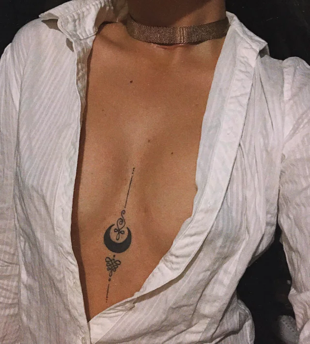 Tattoo under the chest