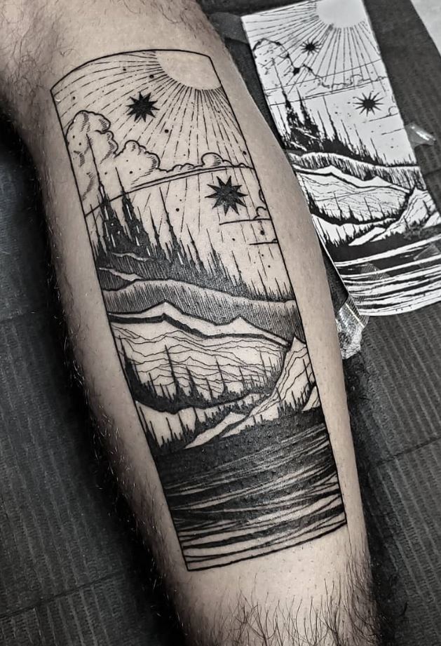 Tattoo on the forearm