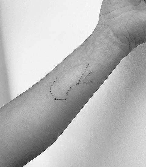 Tattoo of the constellation Scorpio