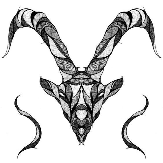 Capricorn female tattoo design