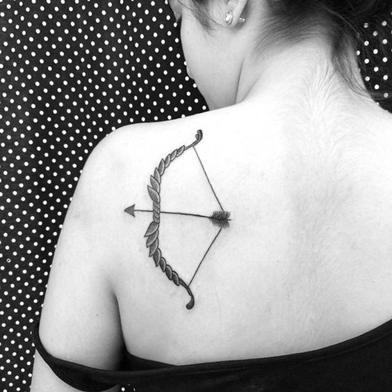 Tattoo of the sign of the zodiac Sagittarius