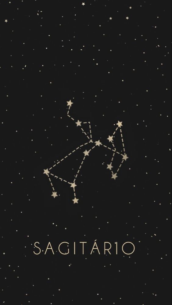 Sketch of the constellation of the zodiac sign Sagittarius