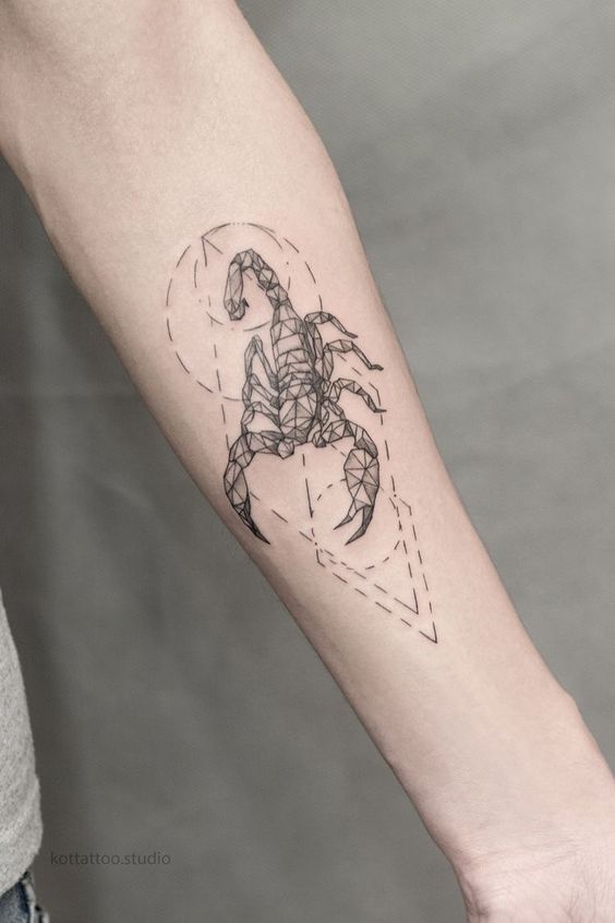 Tattoo of a scorpion on your arm