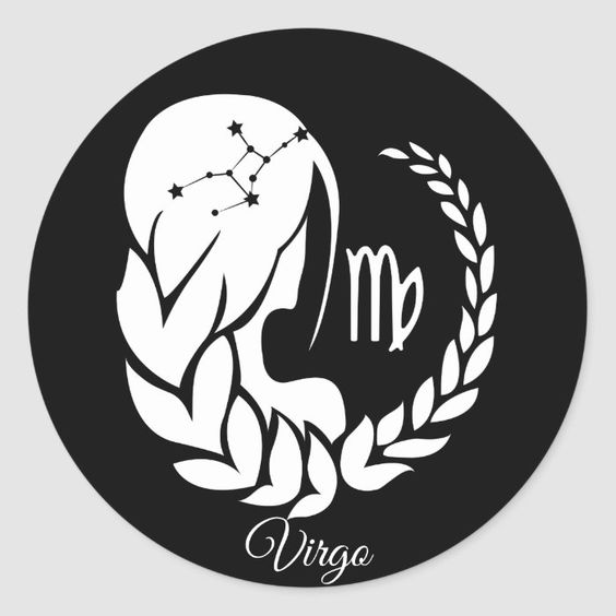 Sketch of a Virgo zodiac sign tattoo