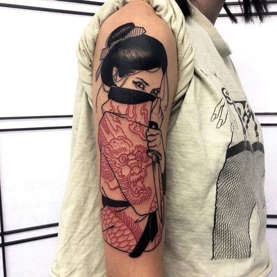 Geisha tattoo: 35 ideas for inspiration