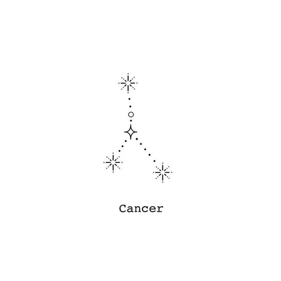 Sketch of the zodiac sign cancer