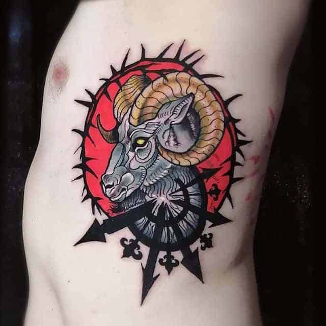 Tattoo Of The Zodiac Sign Aries: 25 Unique Tattoos And Sketches - ️ 