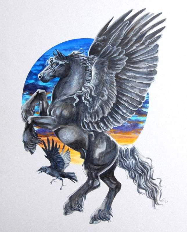 Pegasus tattoo sketch