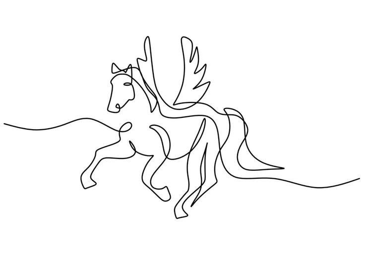 Pegasus tattoo sketch