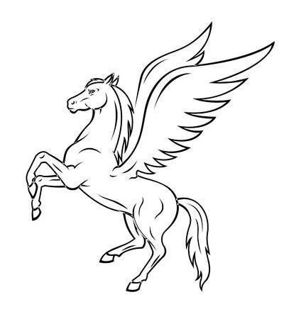 Pegasus tattoo sketch