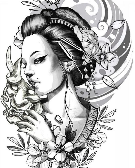 25 gorgeous geisha tattoos and sketches you must see!