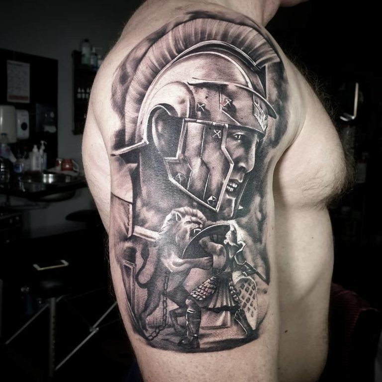 33 gladiator tattoos inspired by medieval warriors