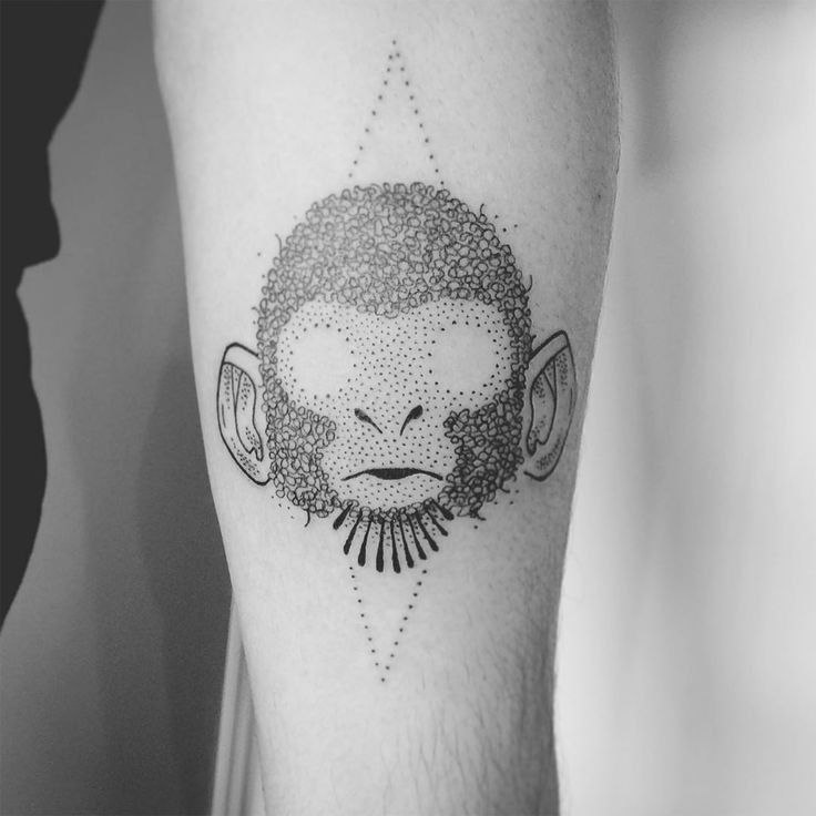 Monkey tattoo on the hip for men Monkey tattoo on the hip for men