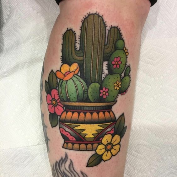 Cactus tattoo: 10 most popular designs for men and women