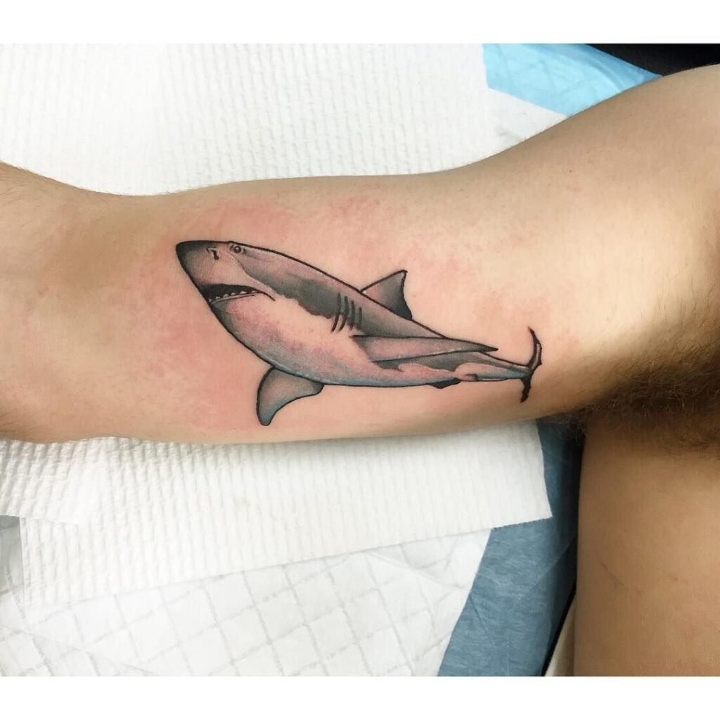 Shark tattoo: a symbol of strength and endurance