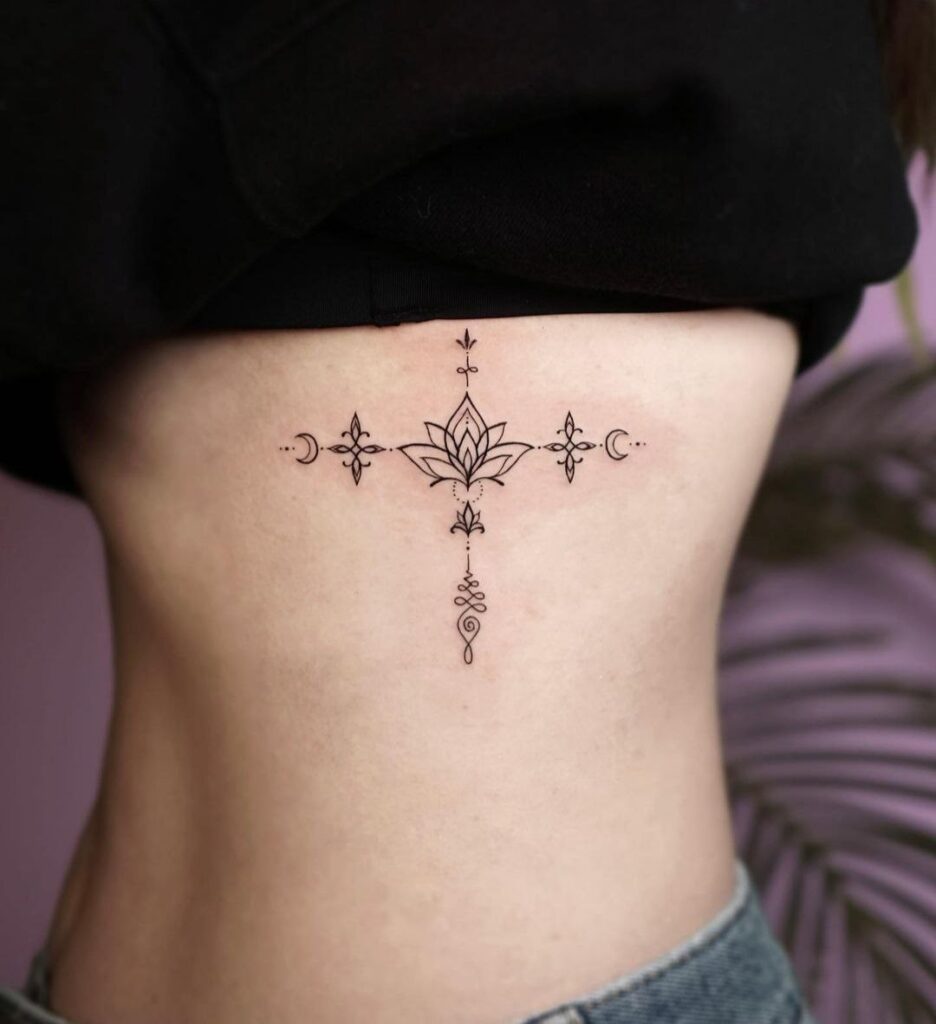 Tattoo on the side for women