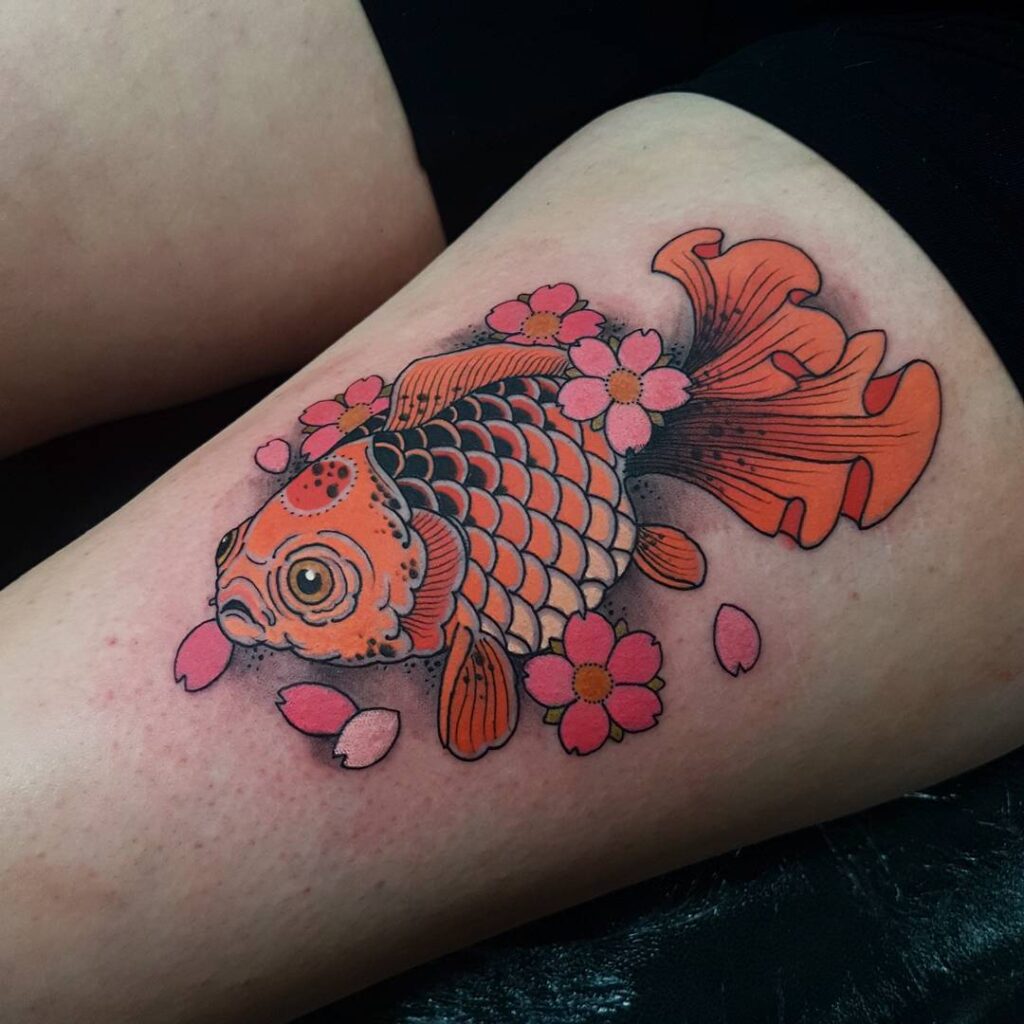 japanese goldfish tattoo