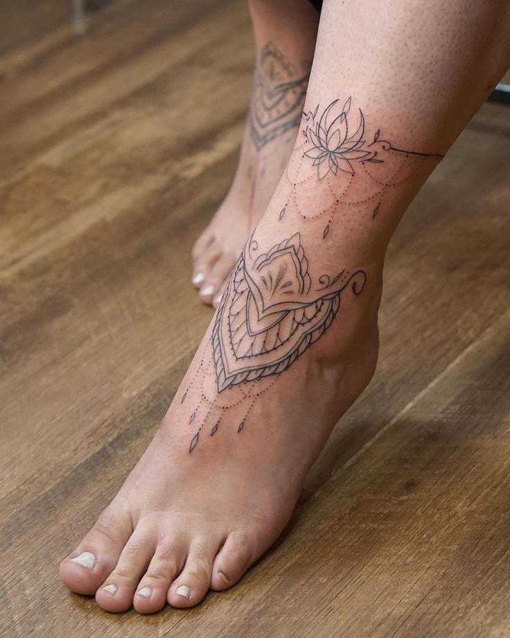 Ankle tattoo for women