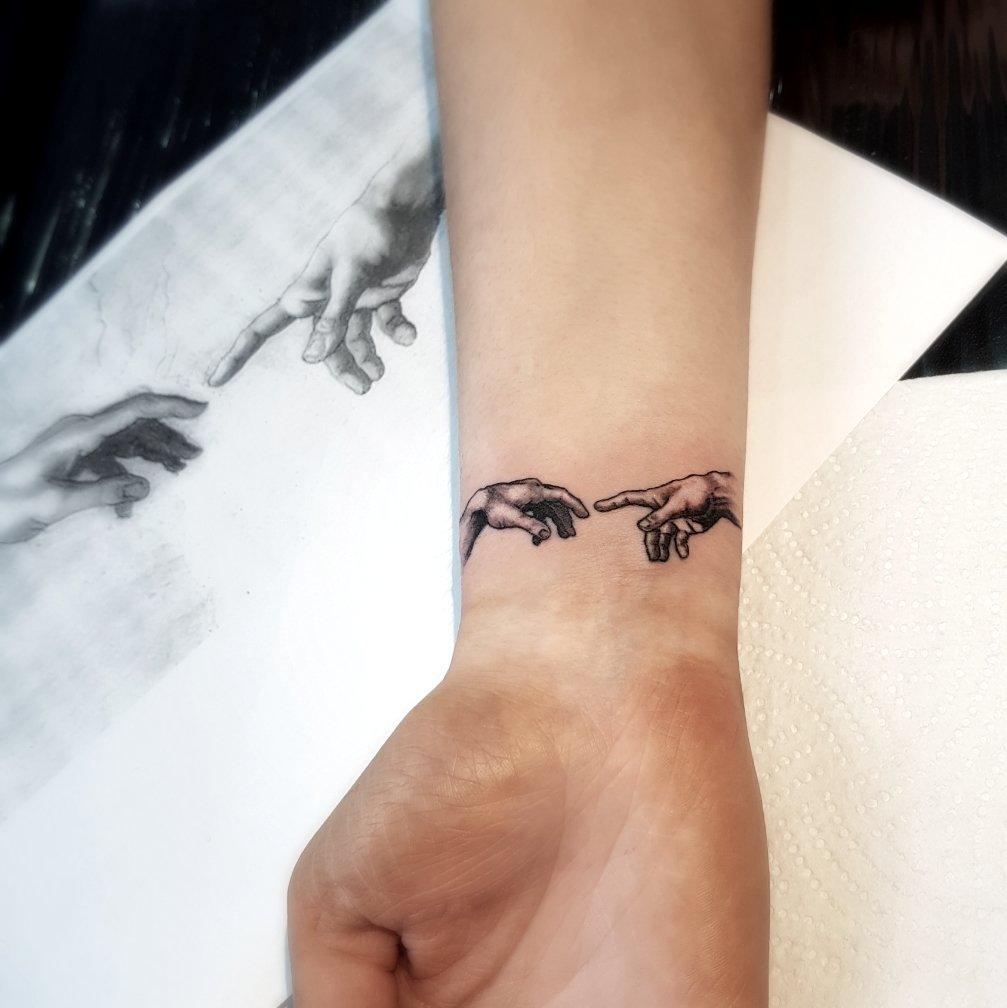 Tattoo on the arm for women