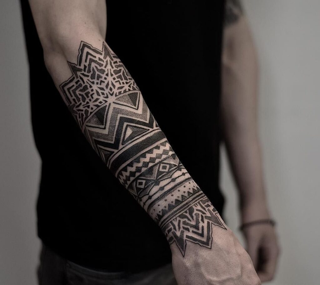 Tattoo on the forearm for men