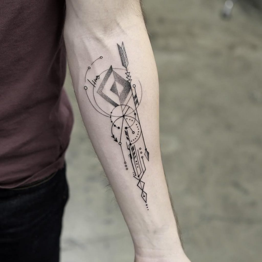 Tattoo on the forearm for men