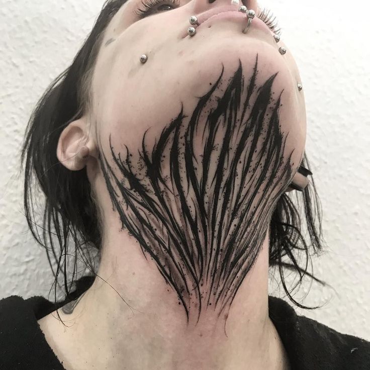 Tattoo on the neck for women