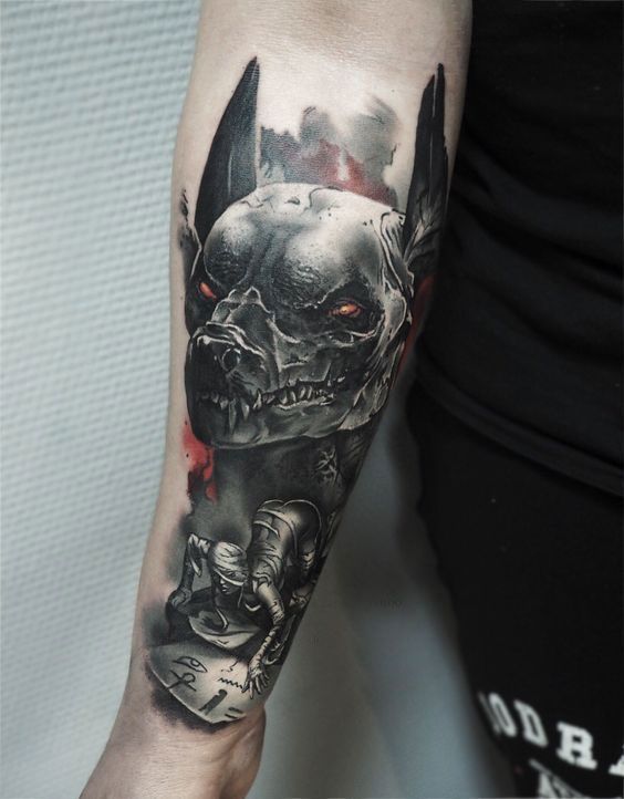 Tattoo on the arm for men