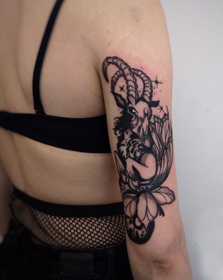 Tattoo on the arm for women